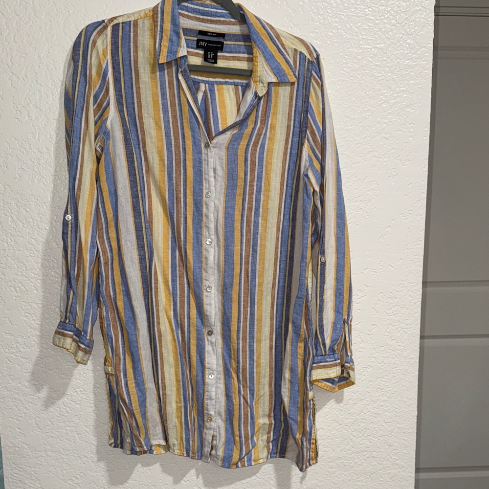 Jones New York Multicolor Linen Shirt or dresss